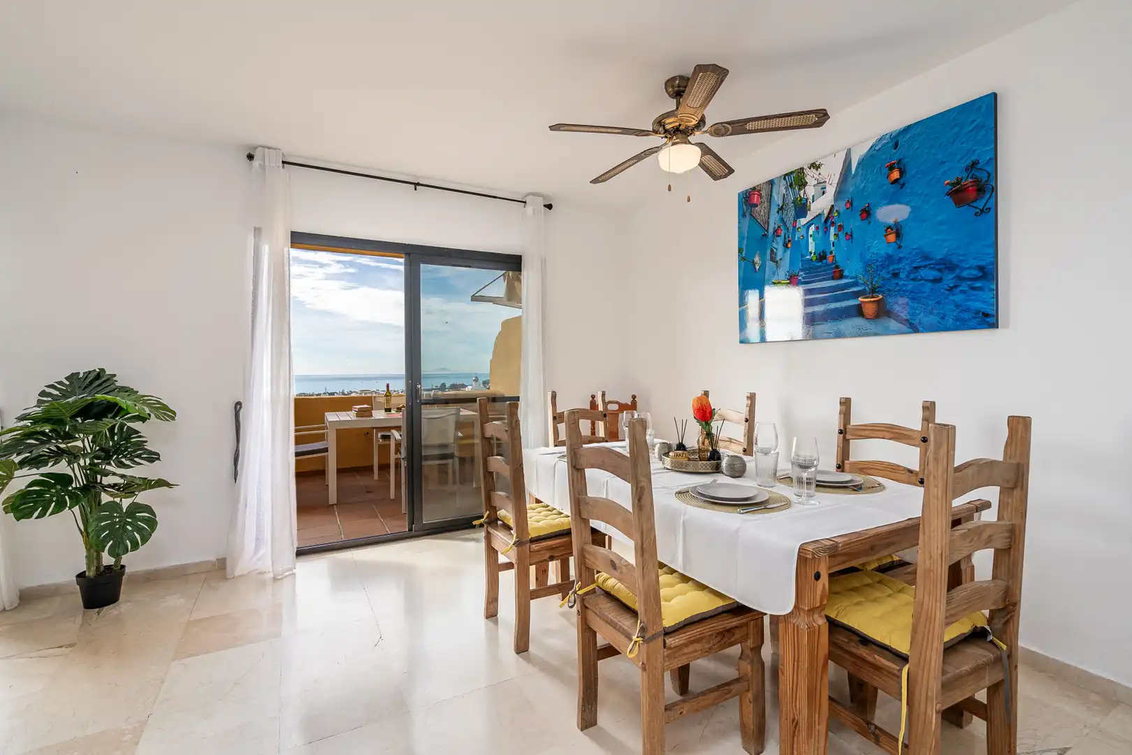 Esszimmer von Maisonette zur Miete in Estepona mit Klimaanlage, Heizung und Terrasse