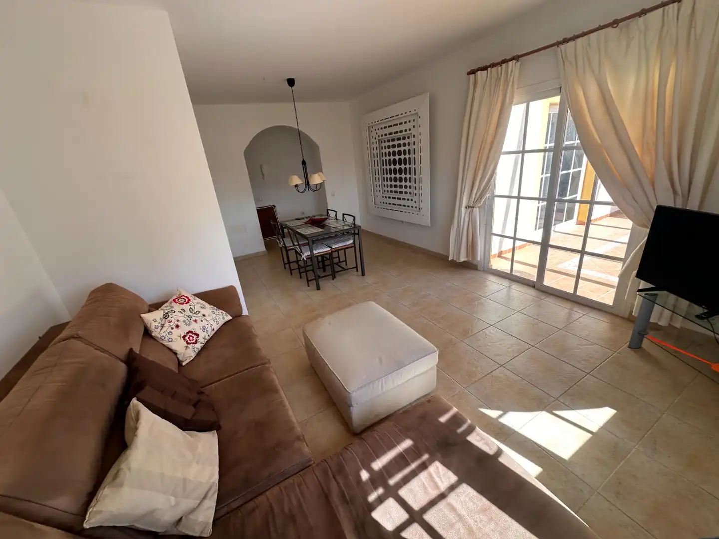 Sala de estar de Apartamento de alquiler en Antigua con Terraza, Amueblado y Horno