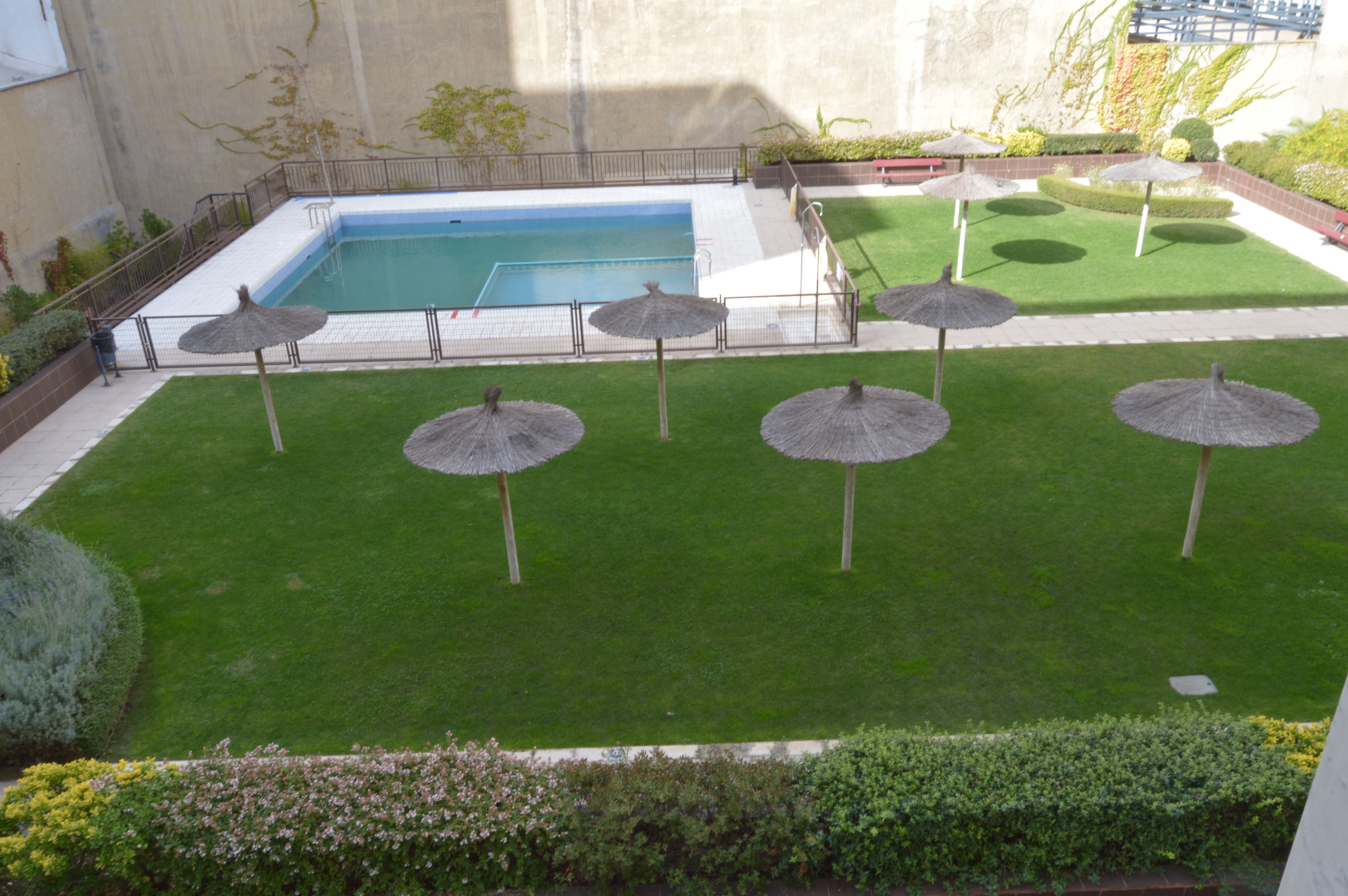 Swimming pool of Flat to rent in  Madrid Capital  with Air Conditioner, Heating and Private garden