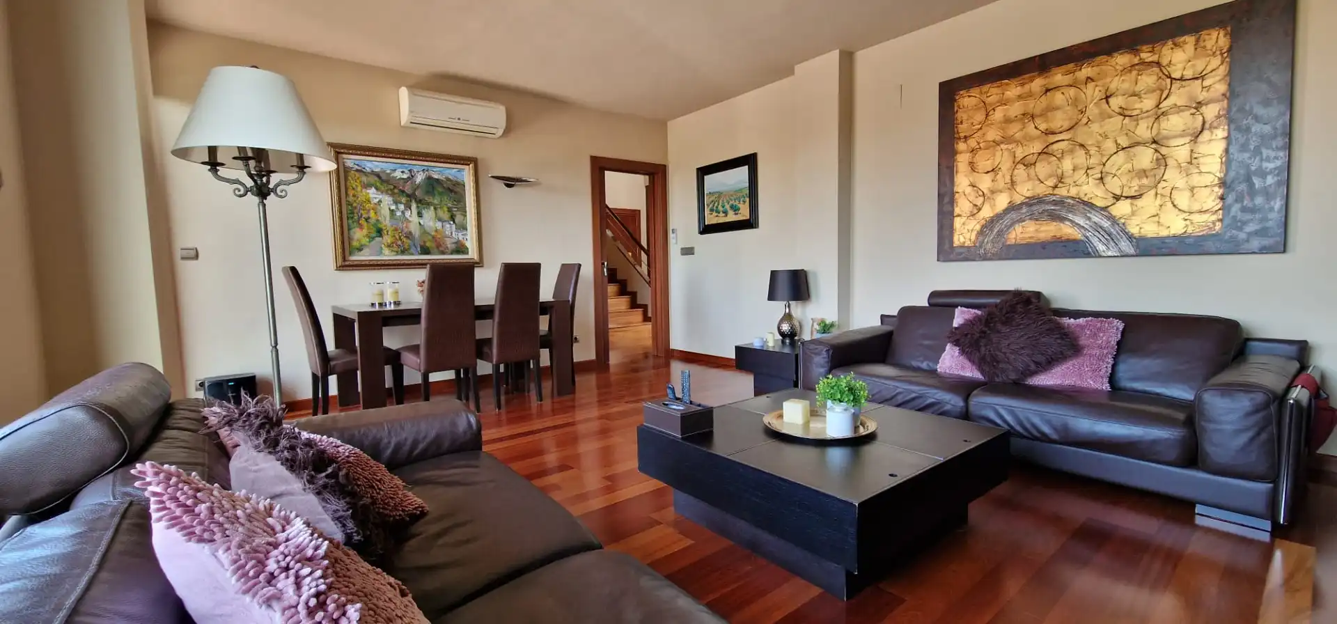 Sala d'estar de Àtic en venda en Maracena amb Aire condicionat, Parquet i Terrassa