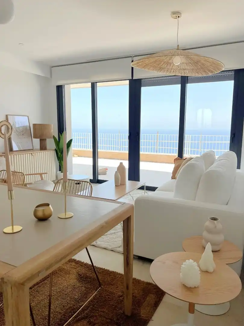 Sala de estar de Apartamento en venta en Águilas con Aire acondicionado, Terraza y Trastero
