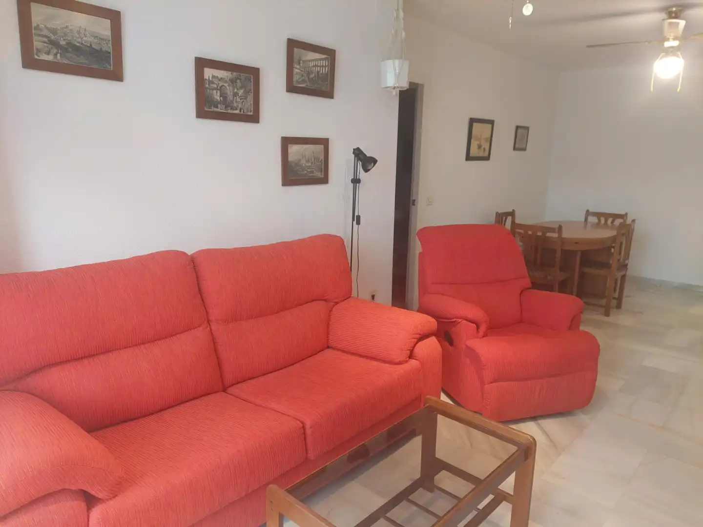 Wohnzimmer von Wohnung zum Verkauf in Fuengirola mit Klimaanlage, Möbliert und Waschmaschine