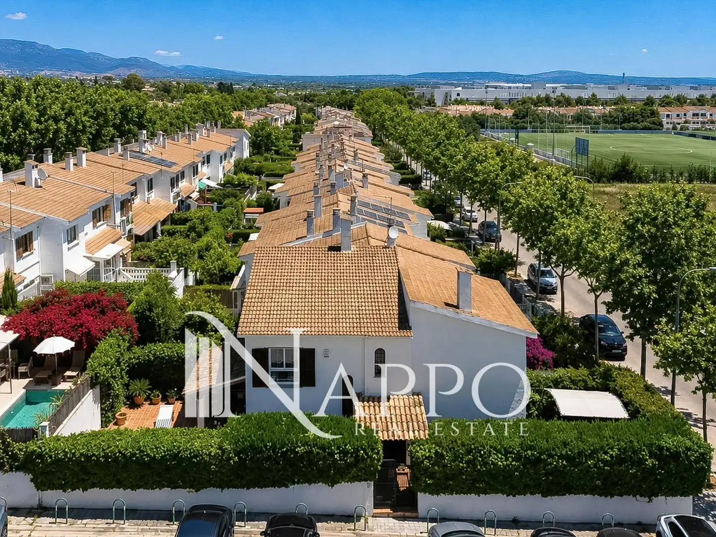Vista exterior de Casa adosada en venta en  Palma de Mallorca con Aire acondicionado, Calefacción y Jardín privado