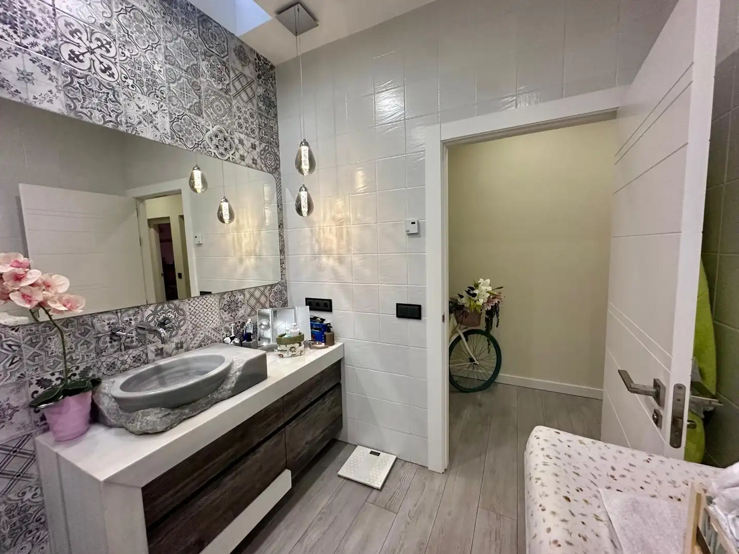 Baño de Casa o chalet en venta en Arenas de San Juan  con Aire acondicionado, Calefacción y Jardín privado