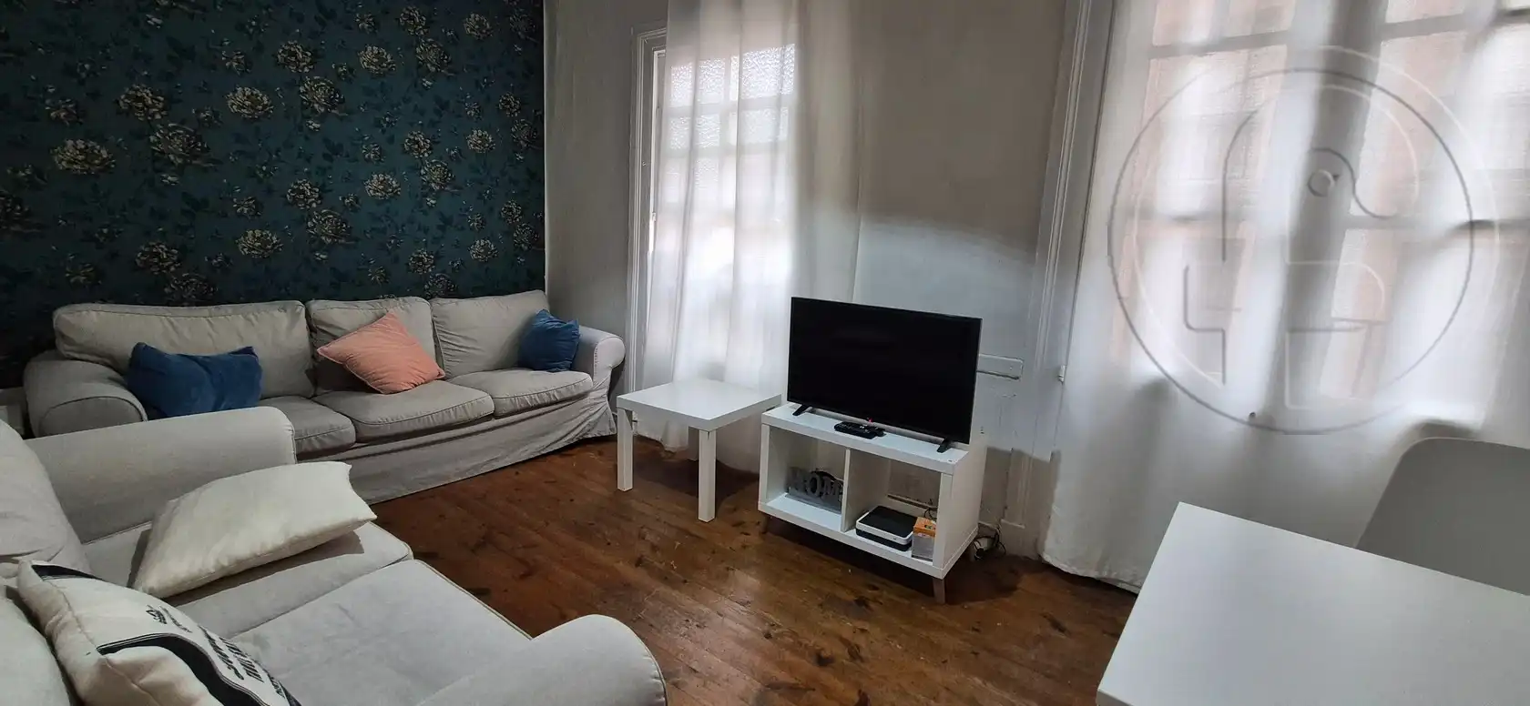 Sala d'estar de Pis de lloguer en Santander amb Moblat