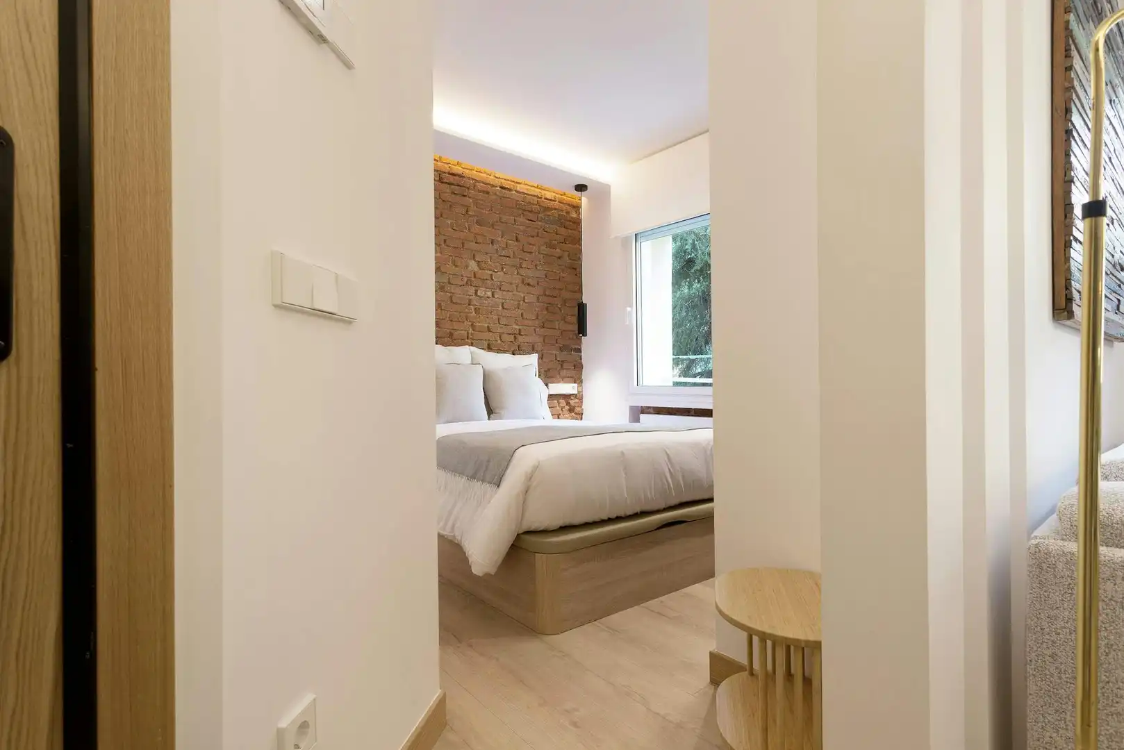 Bedroom of Flat for rent in Madrid  with Air Conditioner, Heating and Washing machine