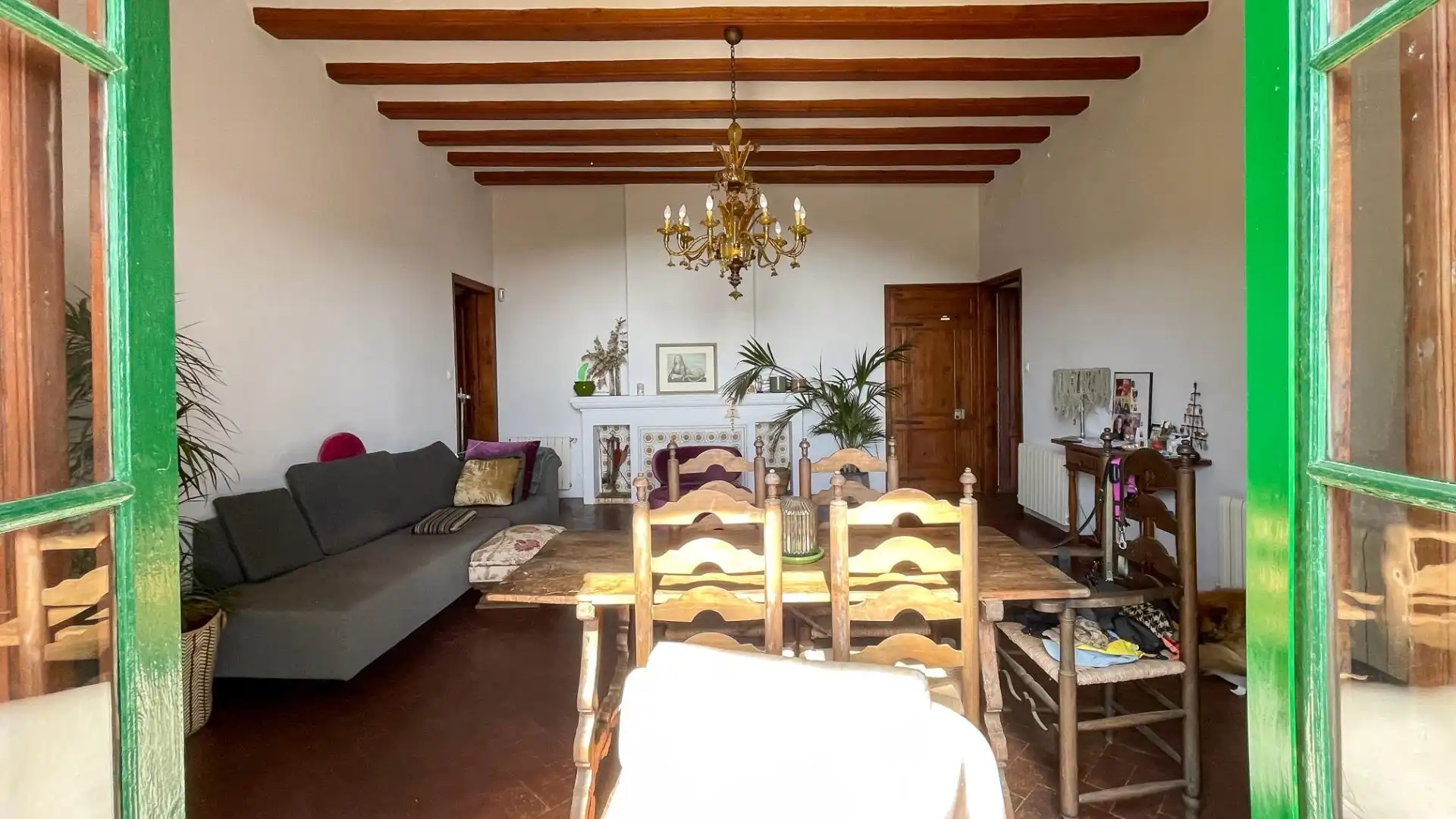 Wohnzimmer von Wohnung zur Miete in Cabrils mit Heizung, Privatgarten und Balkon