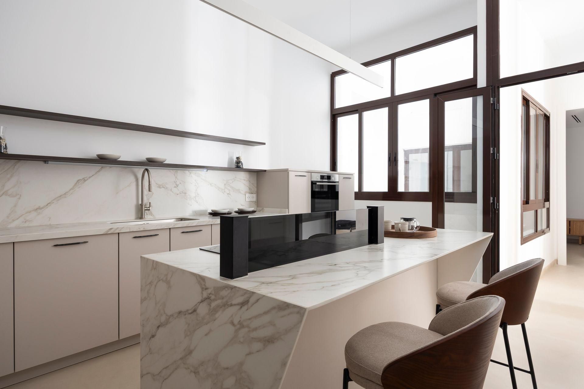 Kitchen of Flat for sale in Málaga Capital  with Air Conditioner, Heating and Balcony