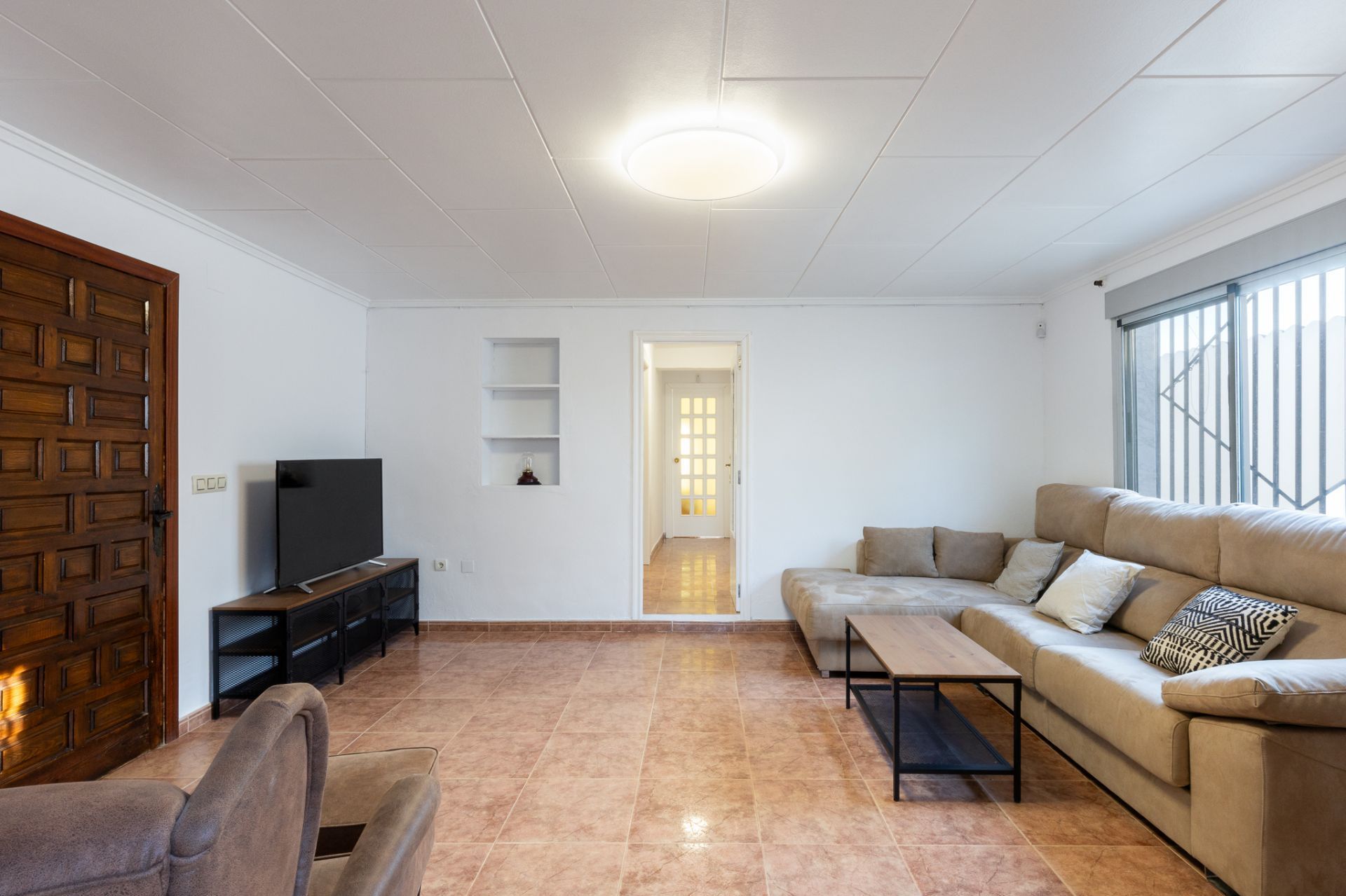 Sala d'estar de Finca rústica en venda en Vilamarxant amb Aire condicionat, Calefacció i Jardí privat