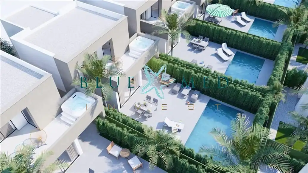 Vista exterior de Casa o chalet en venta en Cartagena con Aire acondicionado, Terraza y Piscina