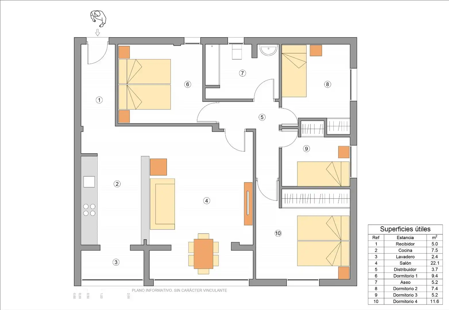 Piso en venta en Cartagena con Aire acondicionado, Trastero y Amueblado