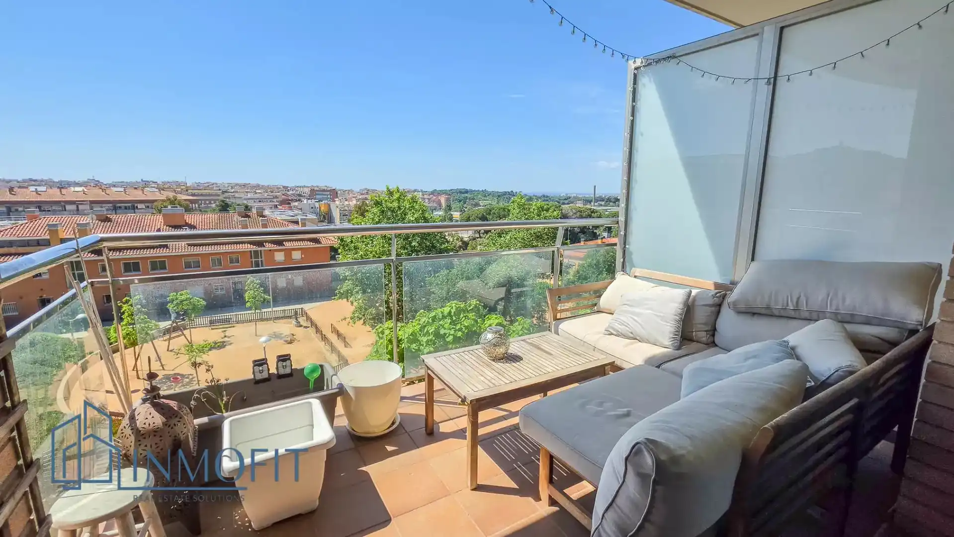 Terraza de Apartamento en venta en Blanes con Aire acondicionado, Calefacción y Parquet