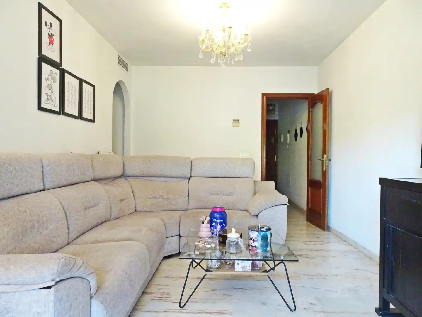 Sala de estar de Piso en venta en Málaga con Aire acondicionado, Terraza y Amueblado