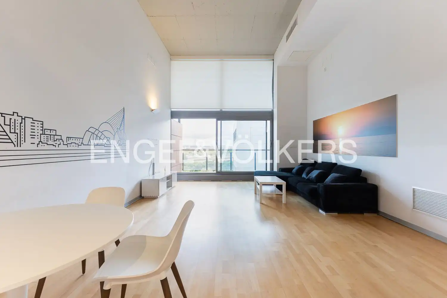 Sala de estar de Piso de alquiler en Valencia con Aire acondicionado, Calefacción y Jardín privado