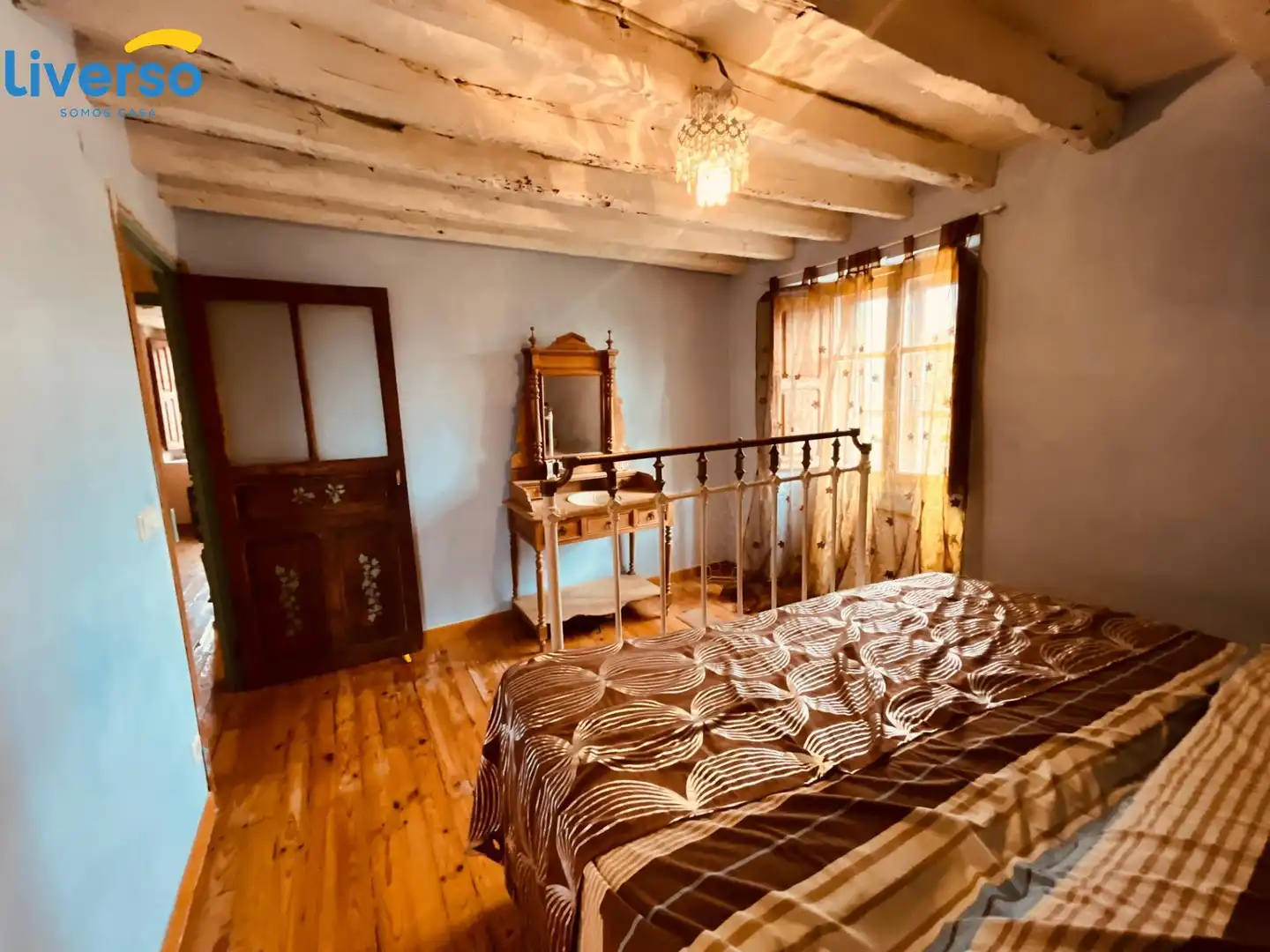 Bedroom of Houses for sale in Revillarruz  with Heating, Terrace and Furnished