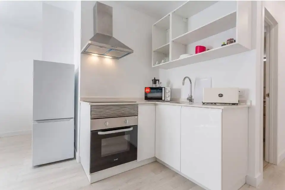 Cocina de Apartamento en venta en Puerto de la Cruz con Amueblado, Lavadora y Microondas