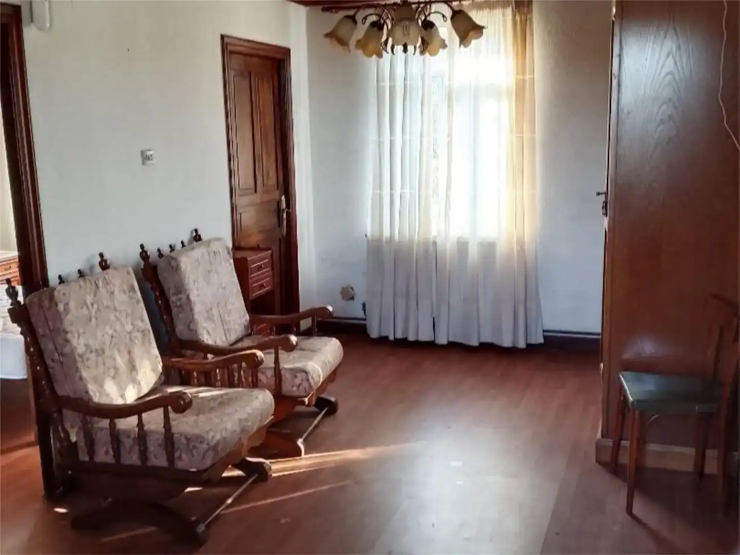 Sala de estar de Piso en venta en Curtis con Jardín privado, Parquet y Trastero