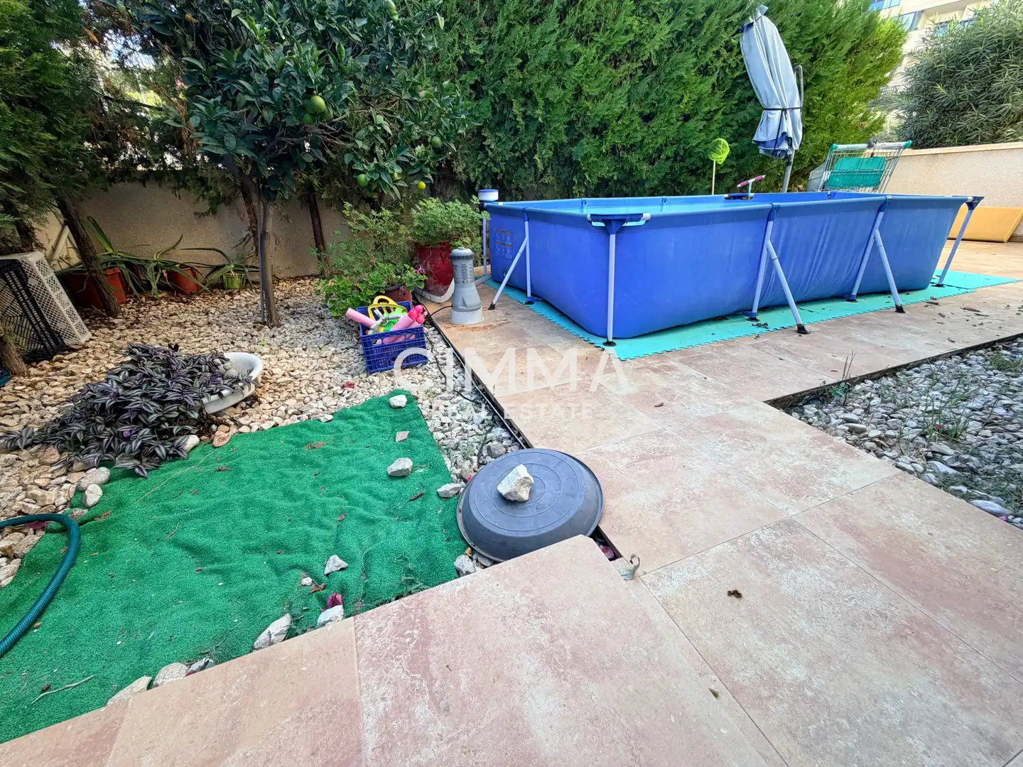 Schwimmbecken von Erdgeschoss zum Verkauf in Villajoyosa / La Vila Joiosa mit Privatgarten, Terrasse und Schwimmbad