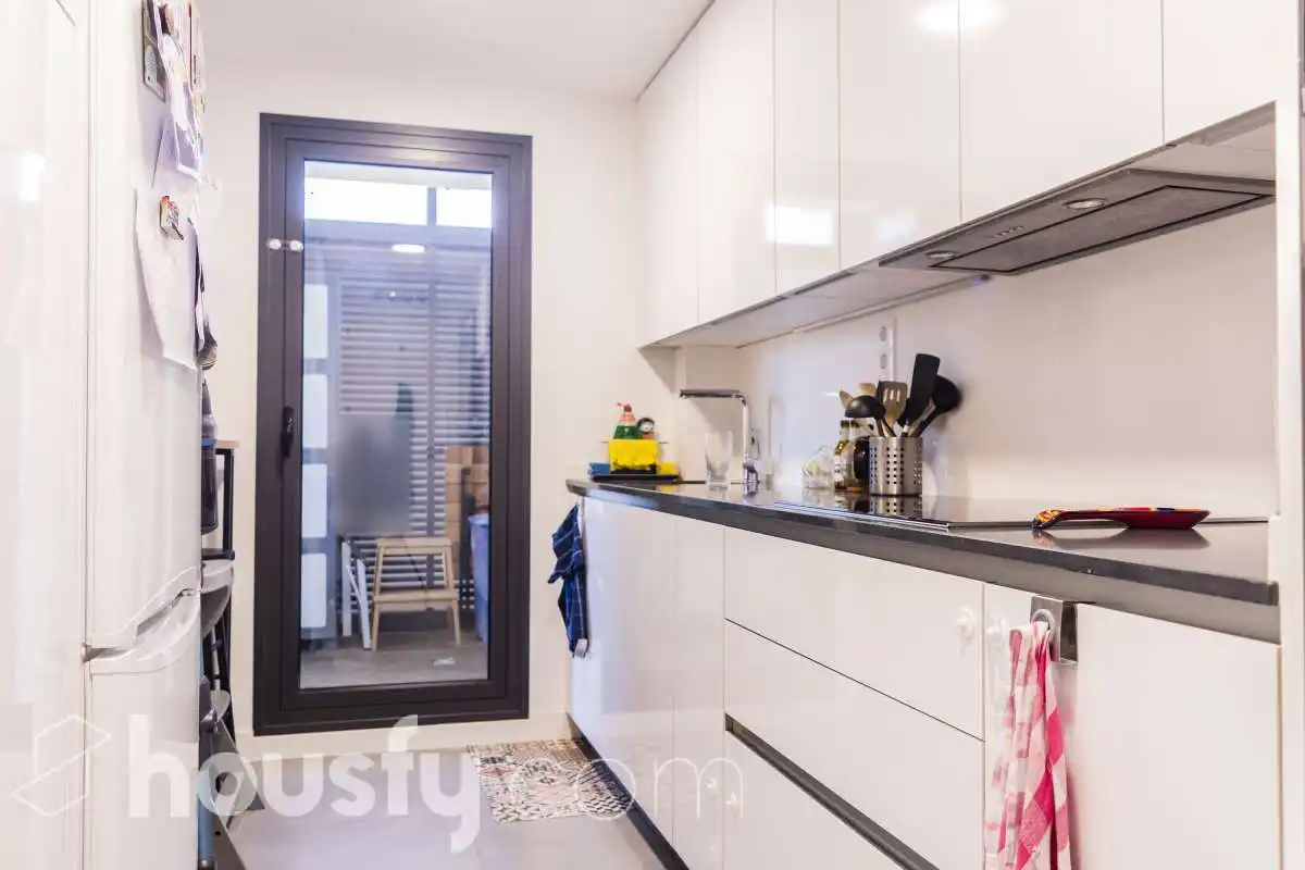 Kitchen of Flat for sale in Móstoles  with Air Conditioner, Terrace and Storage room
