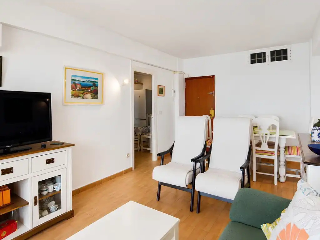 Sala de estar de Piso en venta en Fuengirola con Aire acondicionado, Terraza y Amueblado