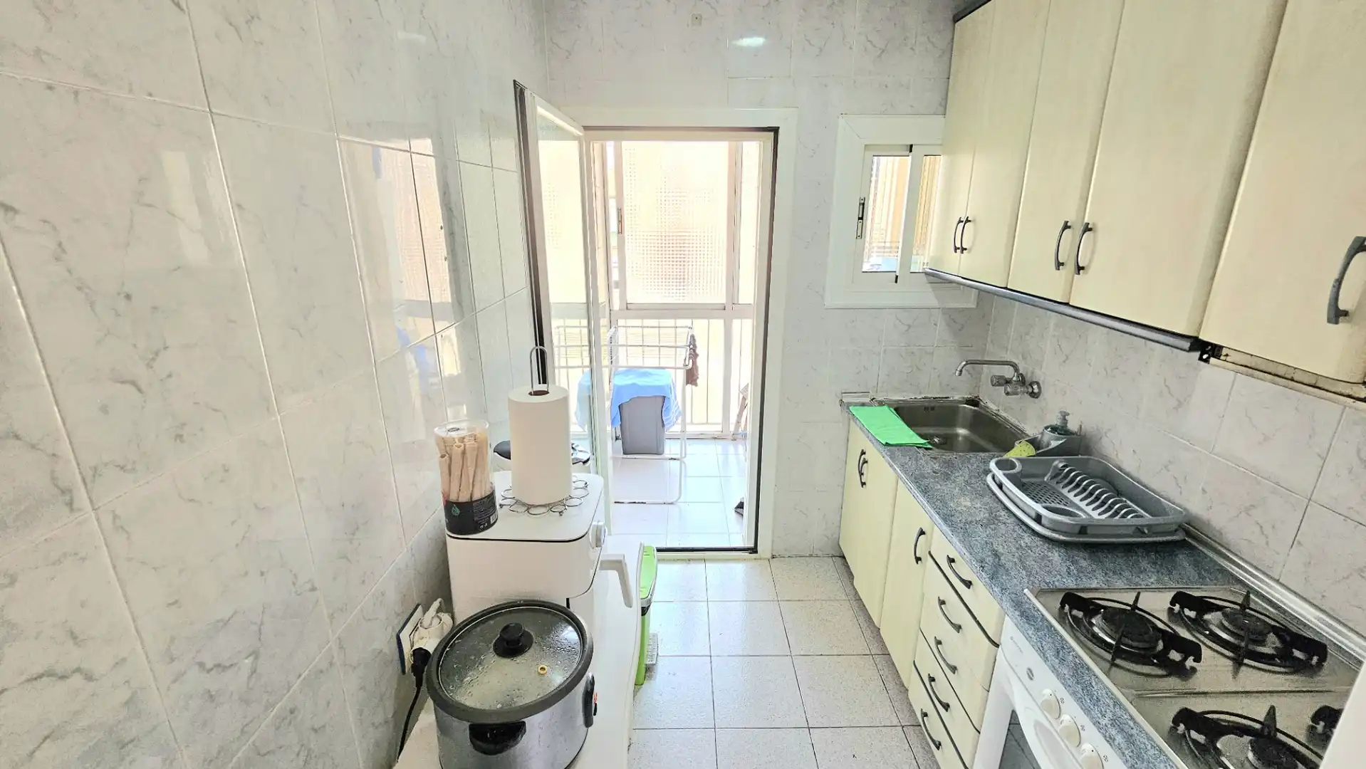 Kitchen of Flat for sale in Sabadell  with Heating and Furnished