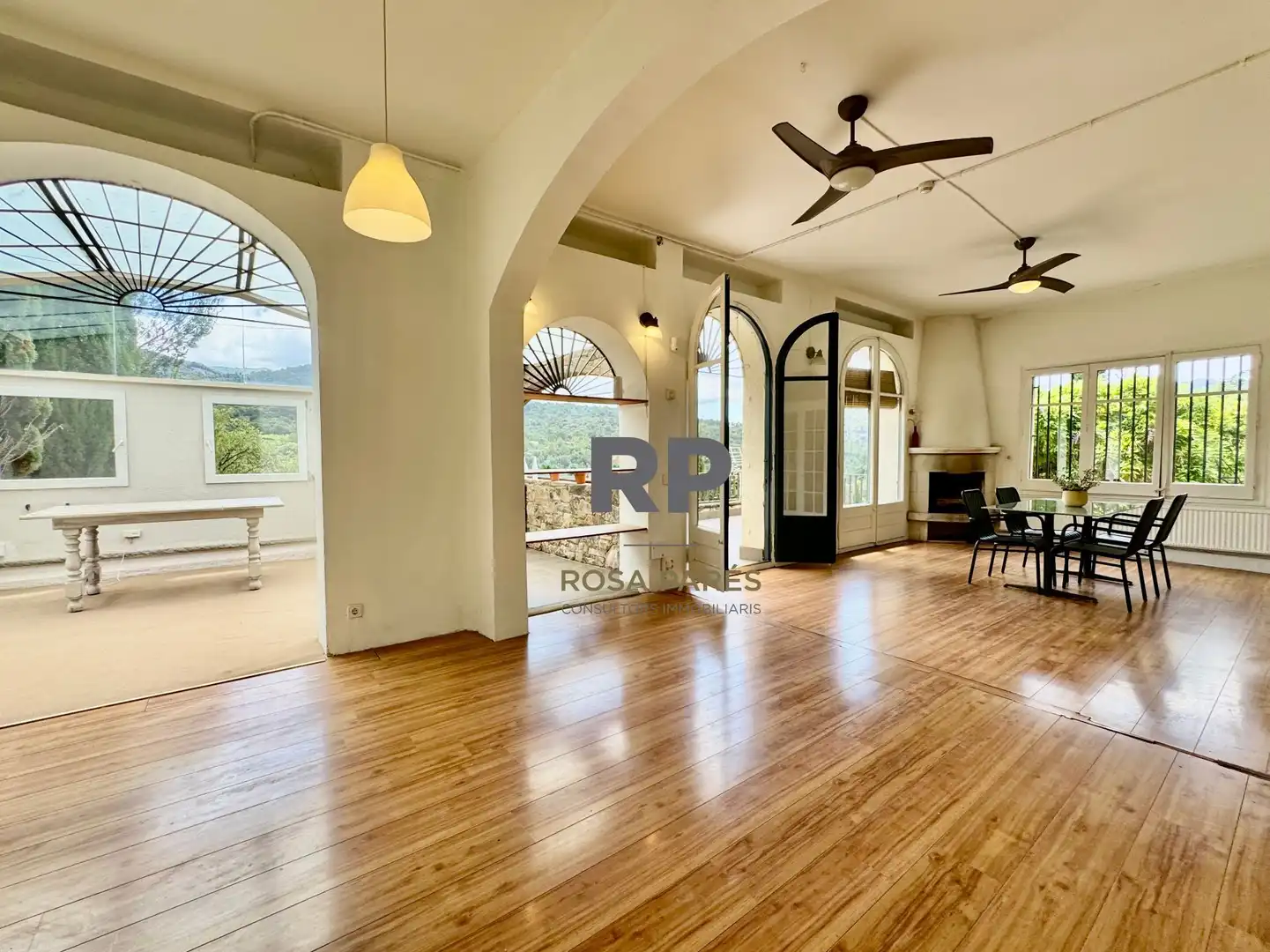 Living room of Houses for sale in Sant Martí de Centelles  with Heating, Private garden and Terrace