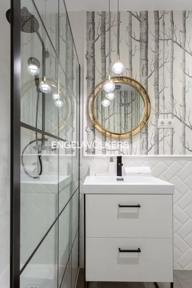 Baño de Piso de alquiler en Madrid con Aire acondicionado, Calefacción y Amueblado
