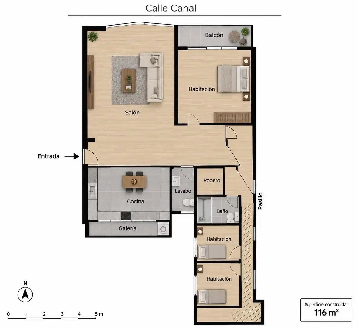 Wohnung mit Terrasse zum Verkauf in CANAL, imagen 23