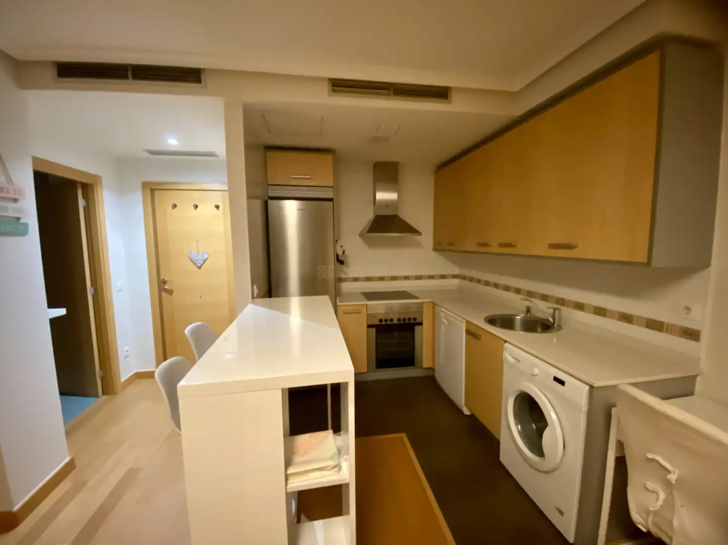 Kitchen of Flat for rent in  Logroño  with Air Conditioner, Heating and Private garden