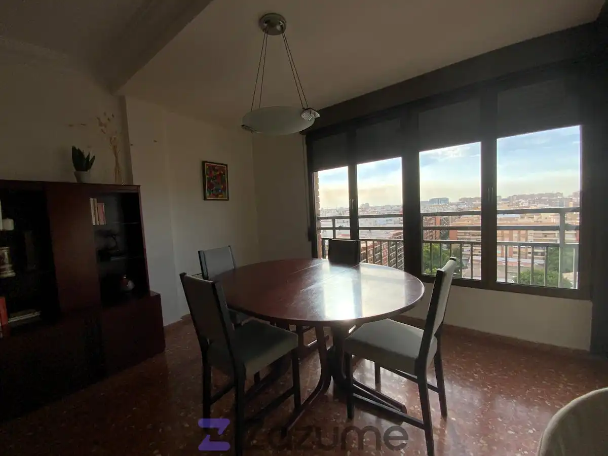 Esszimmer von Wohnung zur Miete in Valencia mit Klimaanlage, Heizung und Terrasse