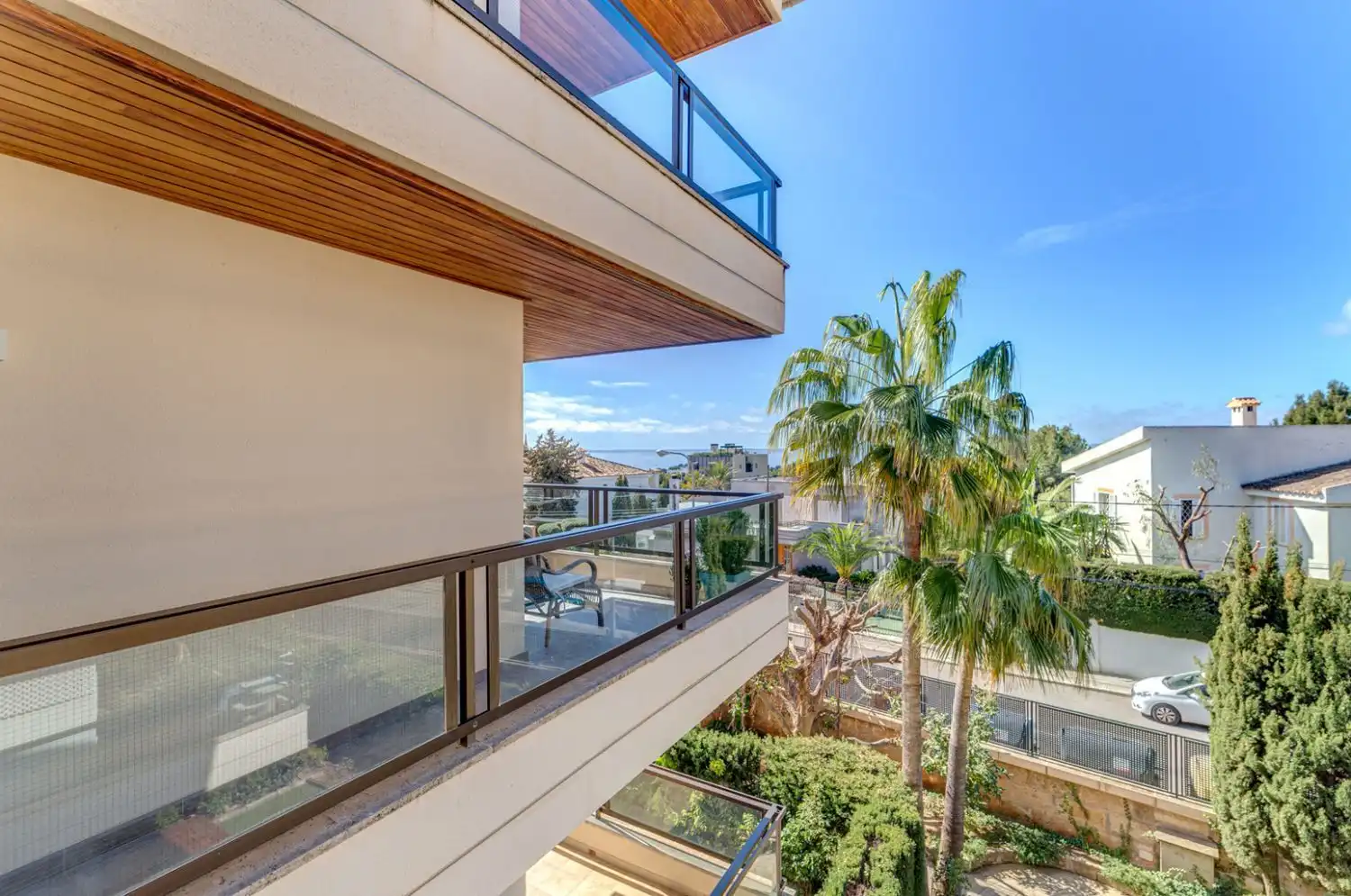 Balcony of Flat for sale in  Palma de Mallorca  with Air Conditioner, Private garden and Parquet flooring