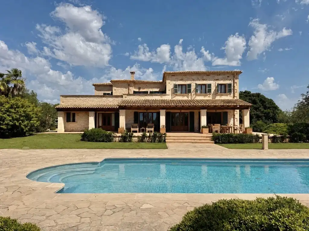Casa rústica con piscina en venta en Ses Salines Poble