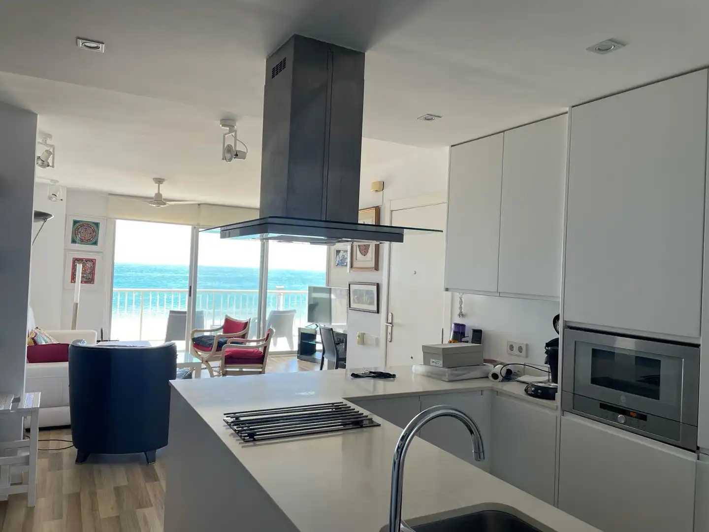 Cocina de Apartamento de alquiler en Cullera con Parquet, Terraza y Amueblado