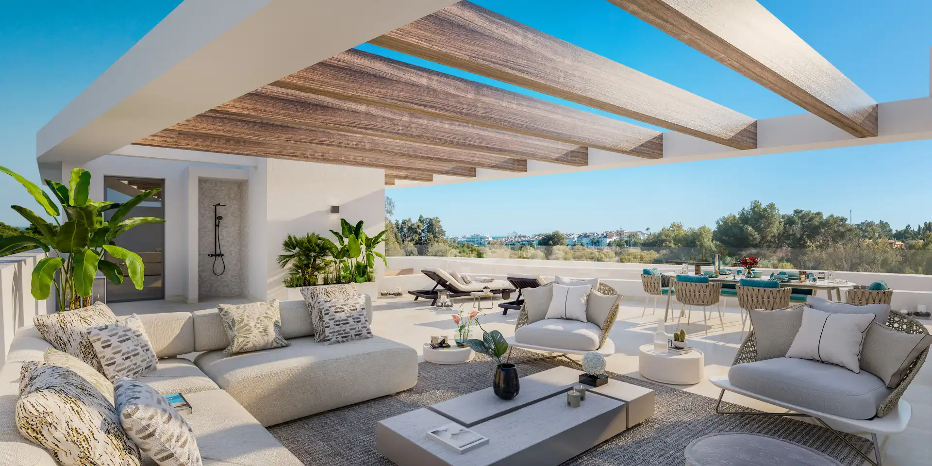 Terrassa de Apartament en venda en Marbella amb Aire condicionat, Terrassa i Piscina