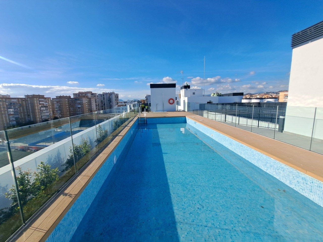 Piscina de Piso de alquiler en Málaga Capital con Terraza y Trastero
