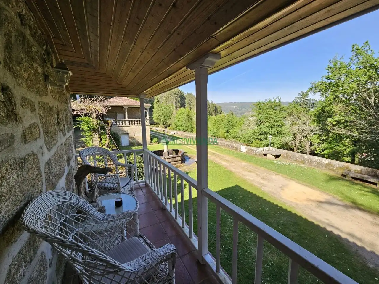 Jardín de Finca rústica en venta en A Cañiza   con Calefacción, Jardín privado y Terraza