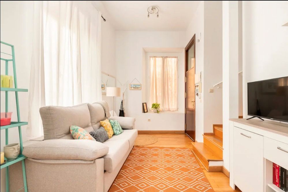 Sala d'estar de Àtic en venda en  Sevilla Capital amb Aire condicionat, Calefacció i Terrassa