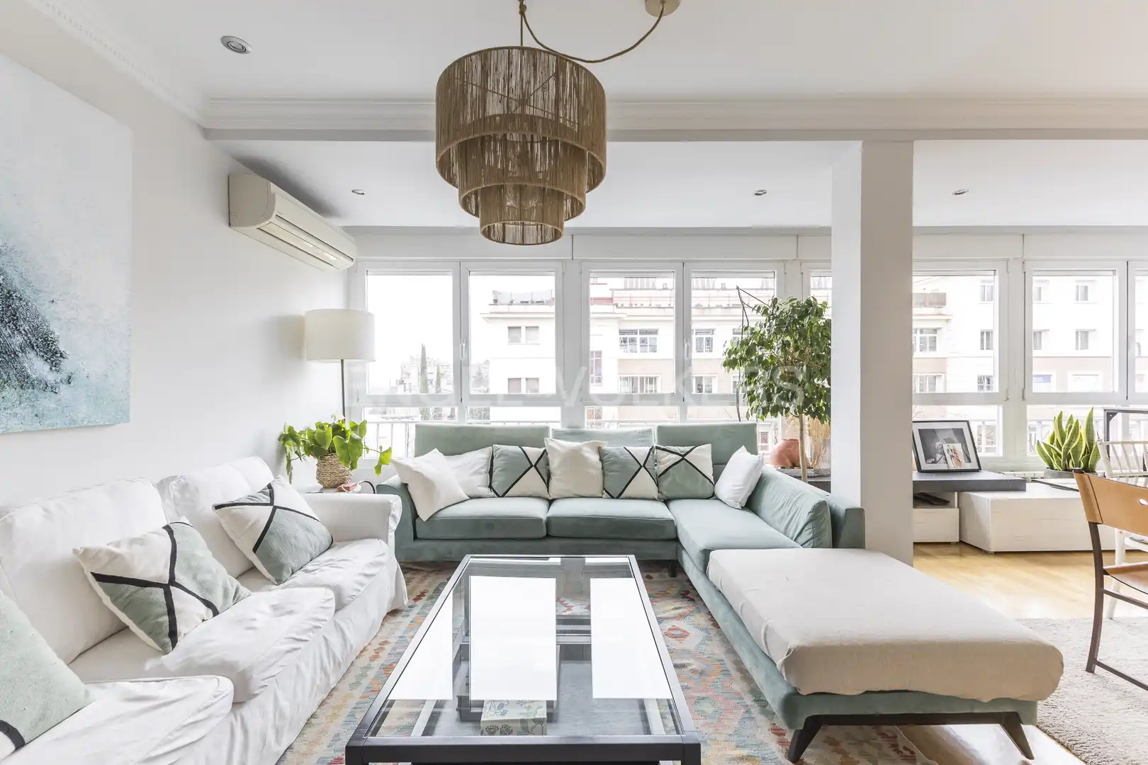 Sala de estar de Piso de alquiler en Madrid con Aire acondicionado, Calefacción y Parquet