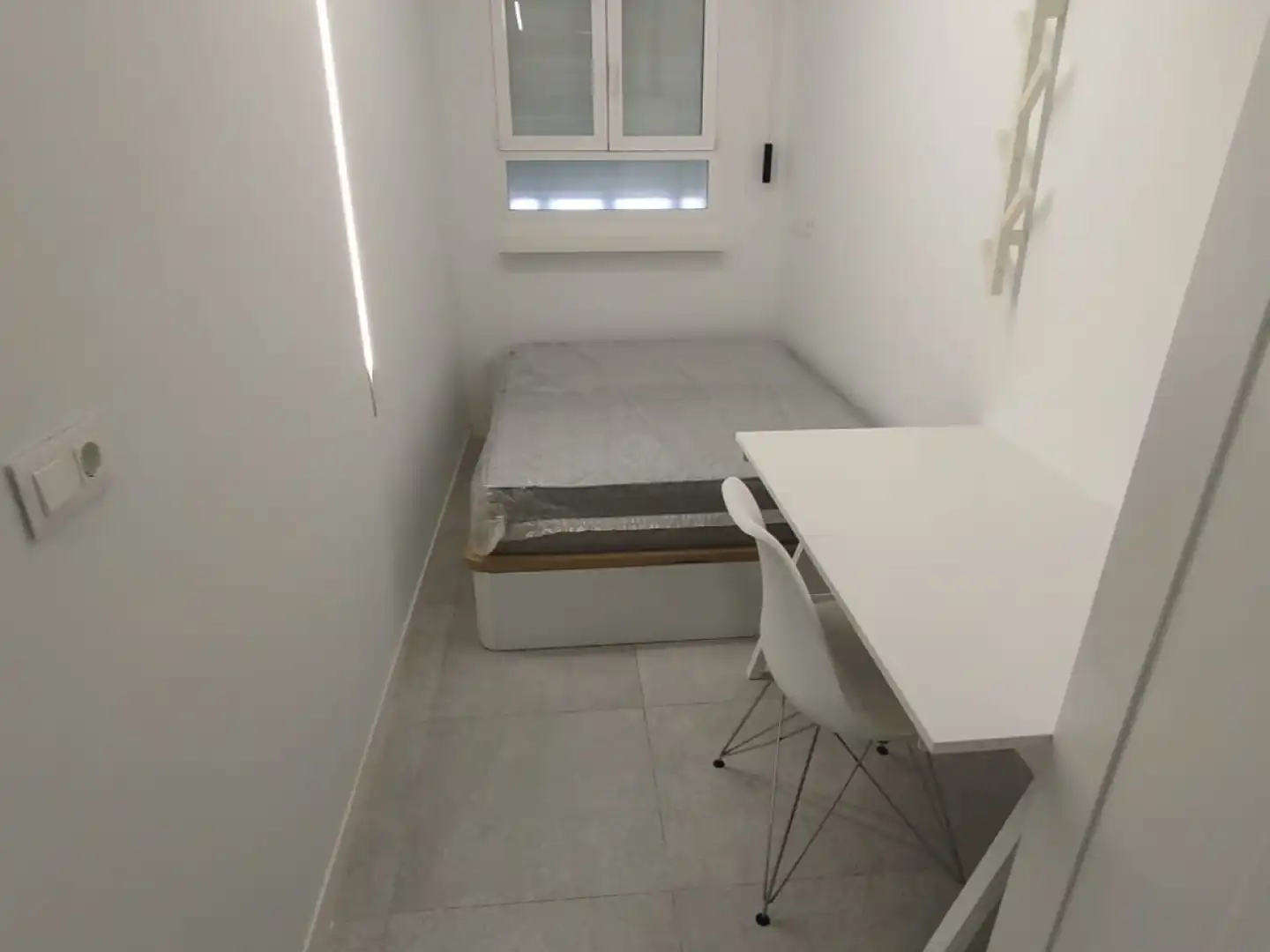 Dormitori de Apartament de lloguer en Murcia amb Aire condicionat, Moblat i Rentadora