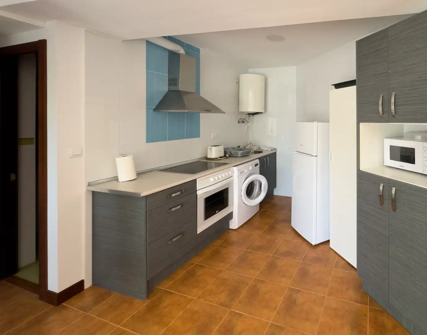 Küche von Wohnung zum Verkauf in Alfoz de Lloredo mit Klimaanlage und Terrasse