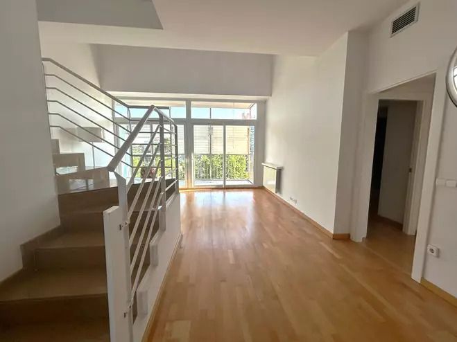 Sala de estar de Piso de alquiler en Girona Capital con Aire acondicionado, Calefacción y Parquet