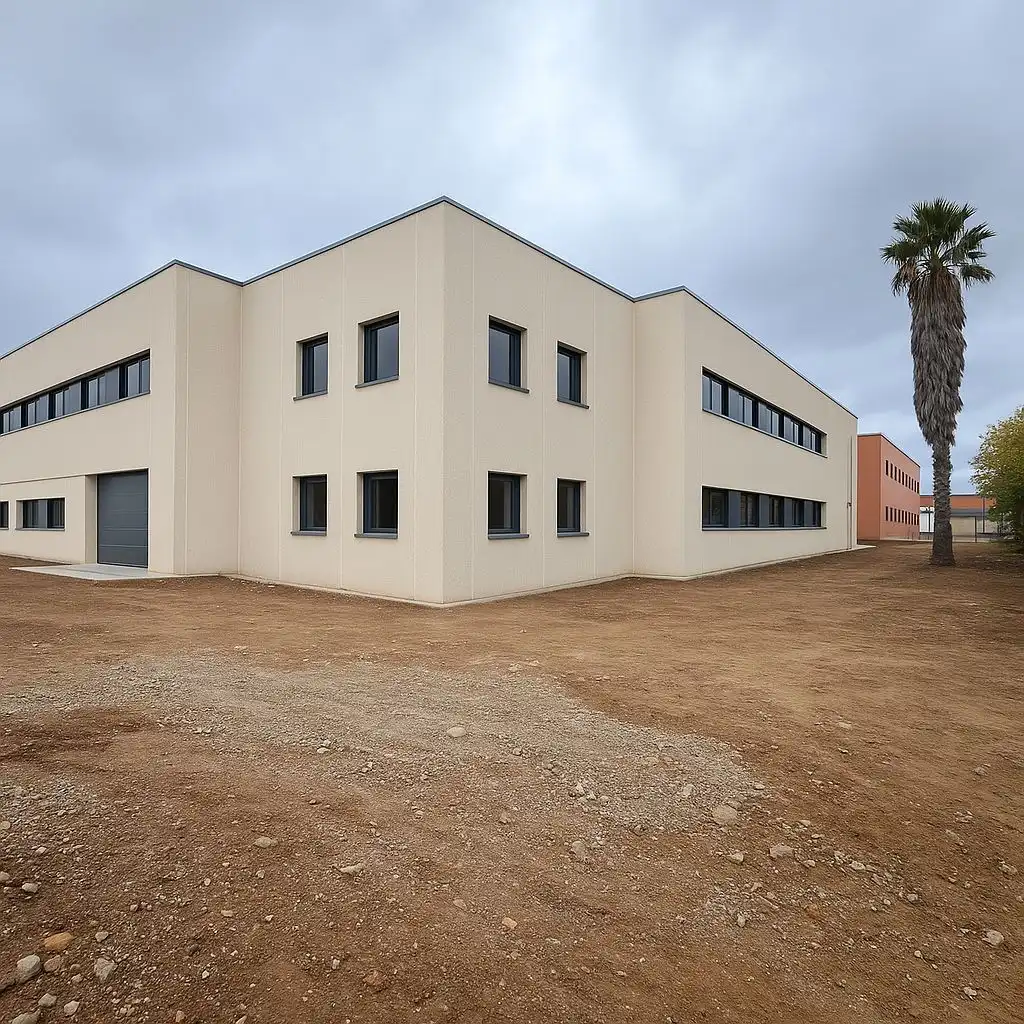 Außenansicht von Fabrikhallen zur Miete in Reus