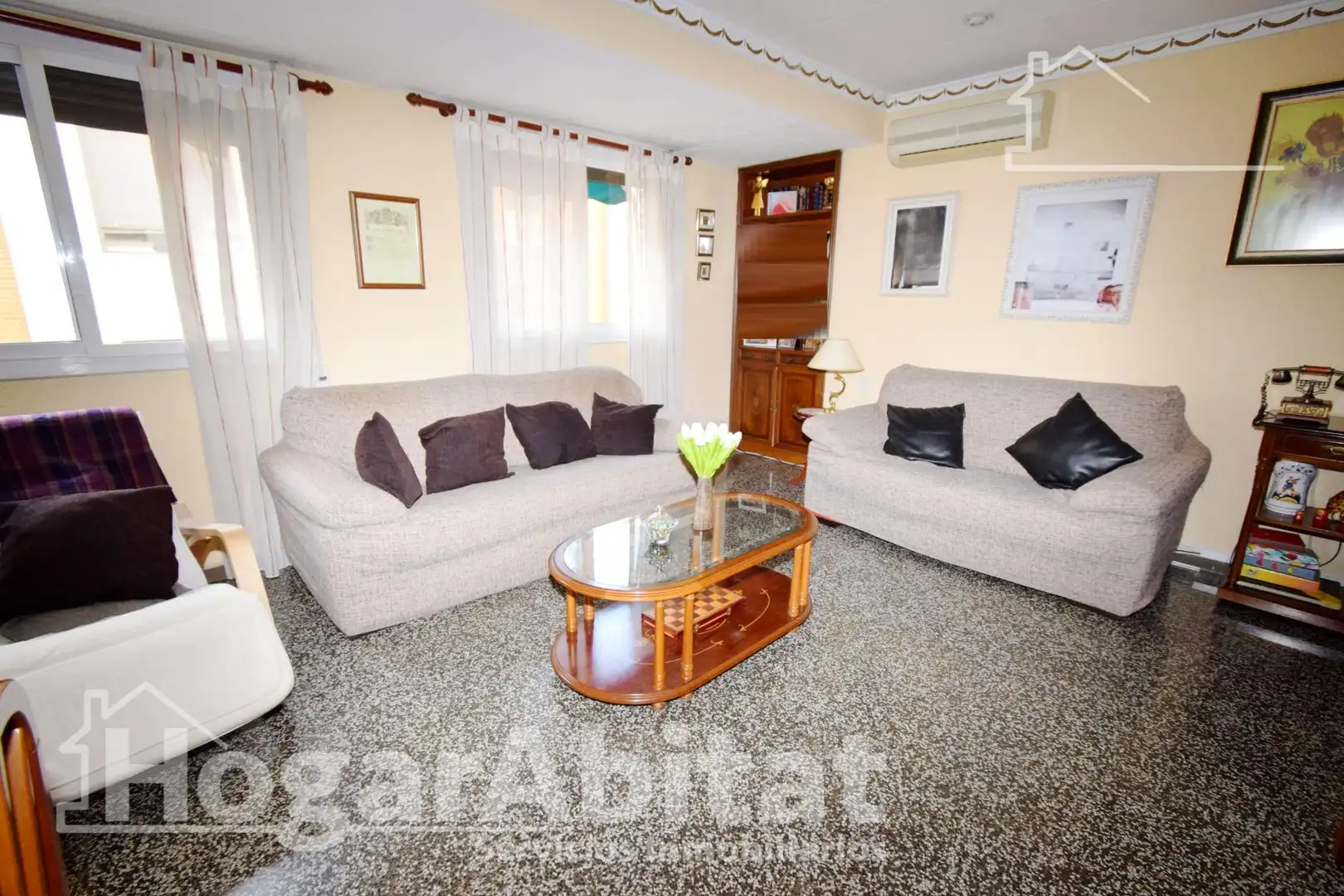 Sala de estar de Piso en venta en Torrent con Aire acondicionado, Calefacción y Balcón