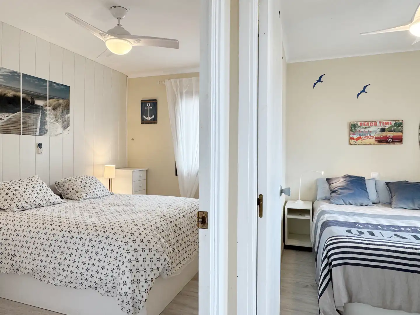 Schlafzimmer von Wohnungen zum Verkauf in L'Escala mit Klimaanlage, Parkett und Terrasse