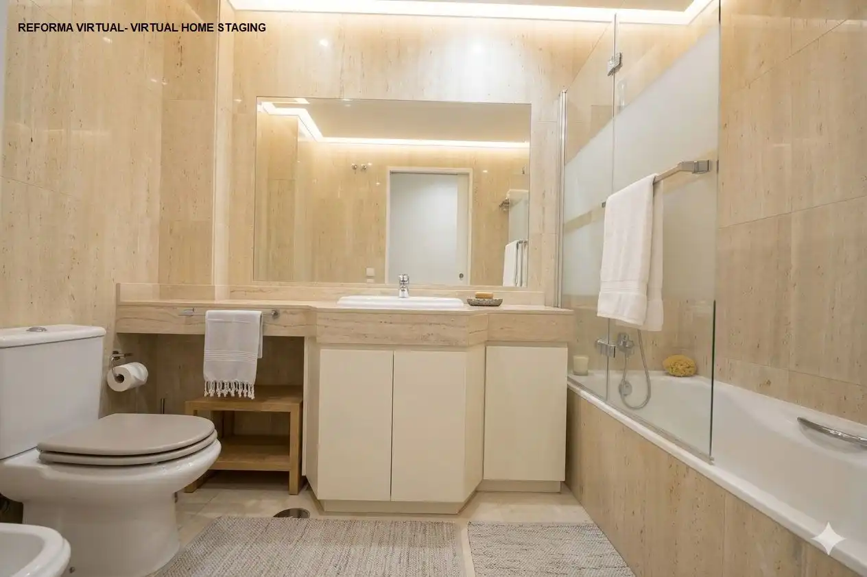 Bany de Apartament en venda en Marbella amb Jardí privat i Piscina comunitària