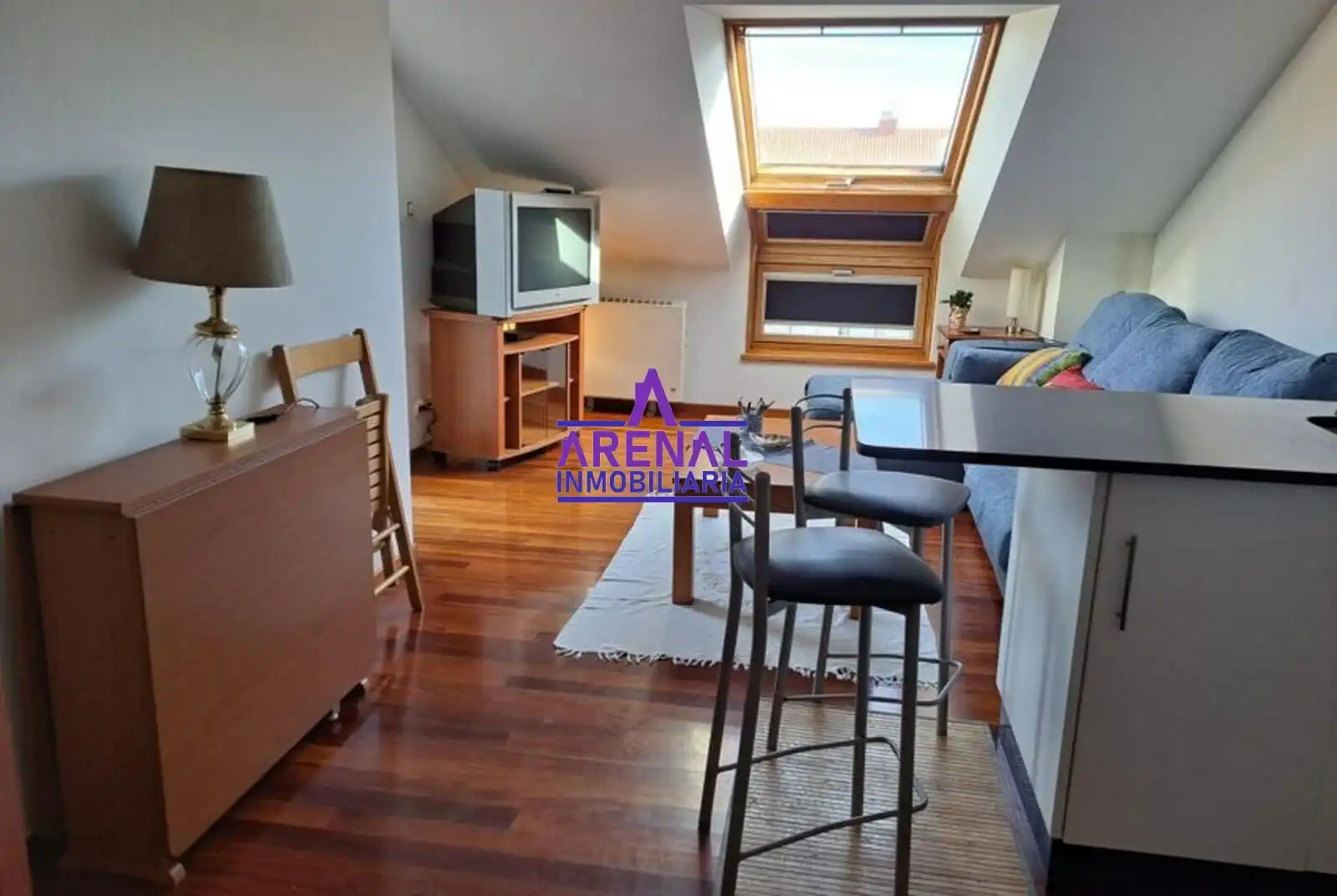 Sala de estar de Estudio en venta en A Pobra do Caramiñal con Calefacción, Terraza y Trastero