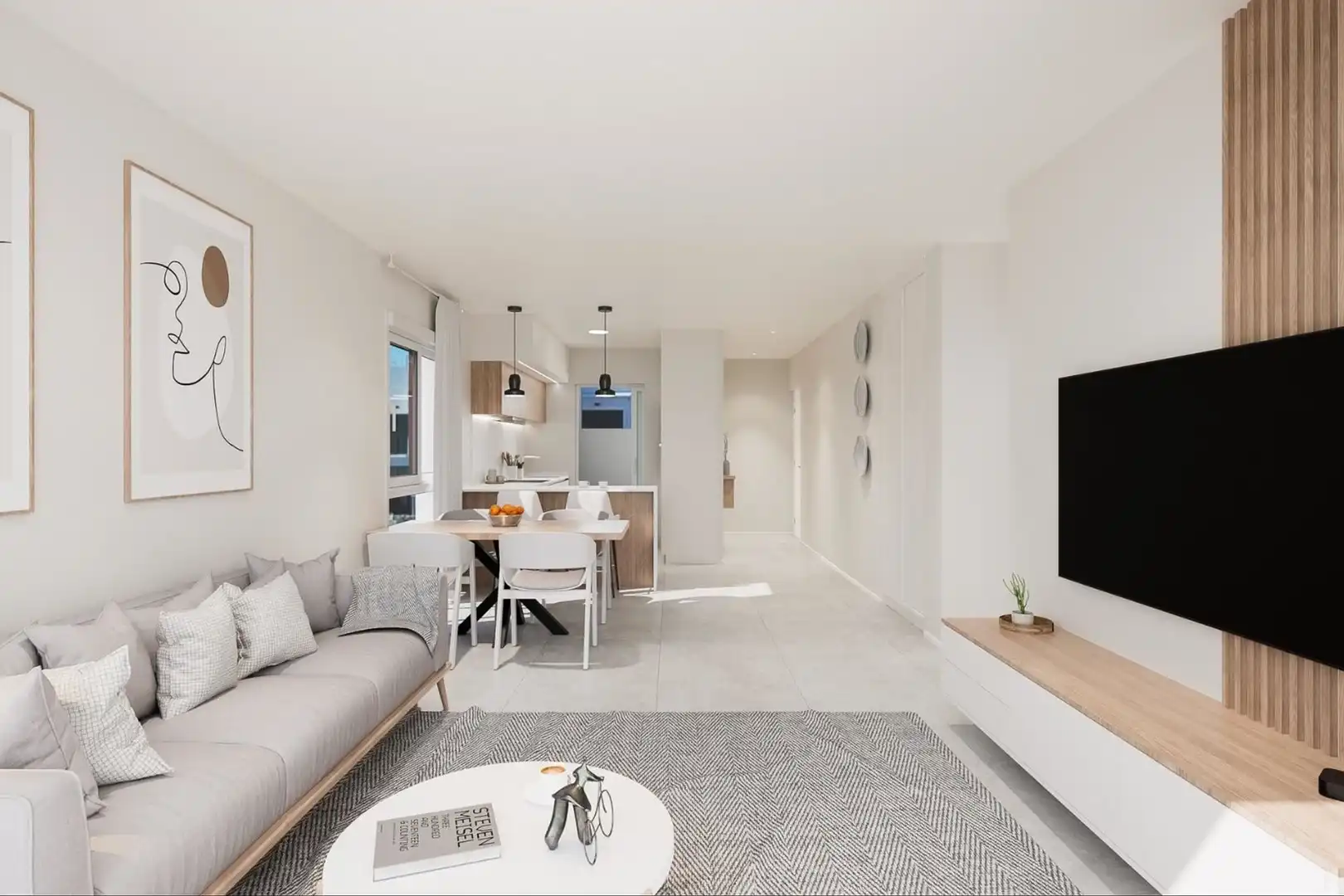 Sala de estar de Casa adosada en venta en Pilar de la Horadada