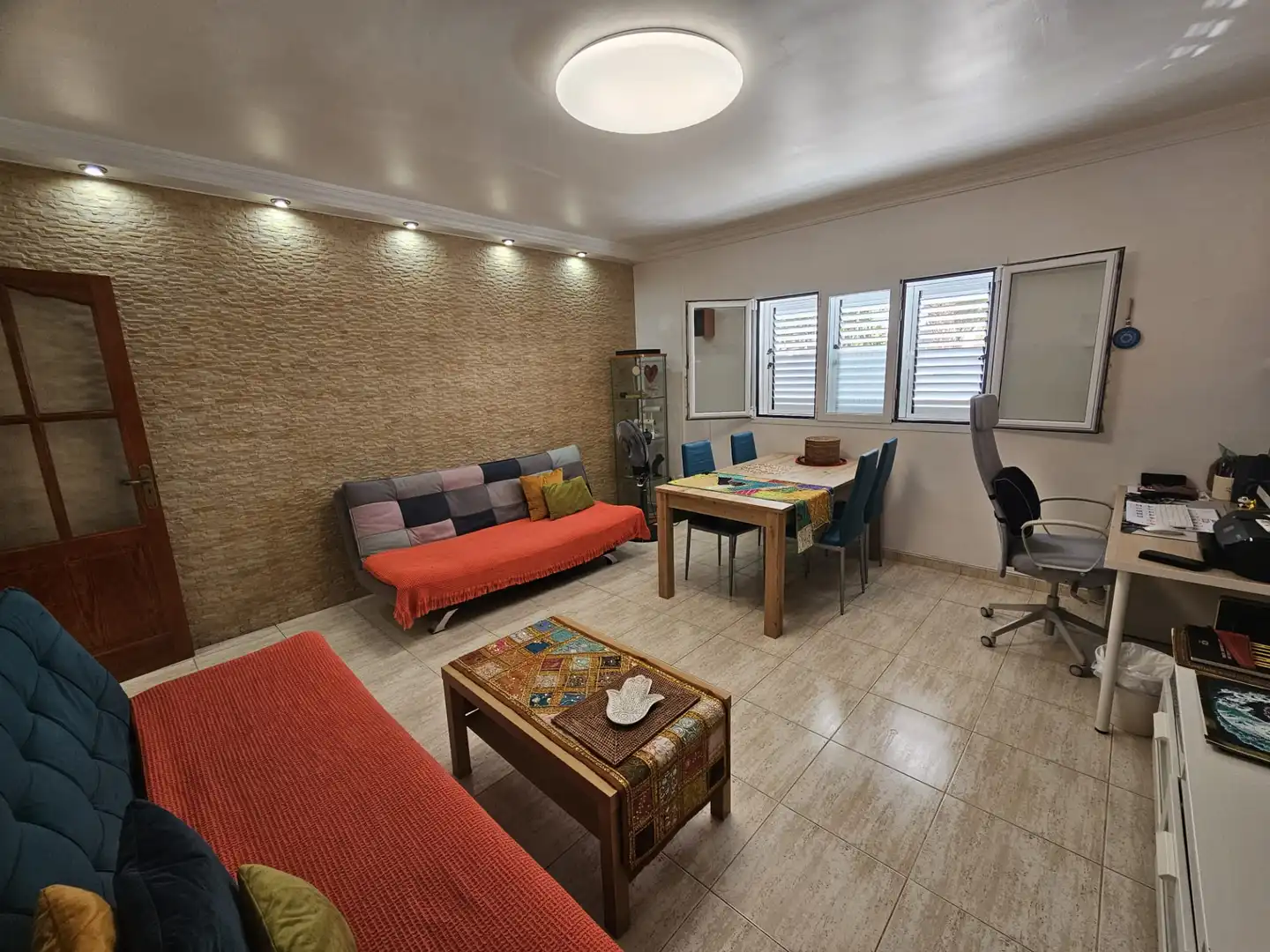Sala de estar de Planta baja en venta en Santa Lucía de Tirajana con Trastero, Amueblado y Horno
