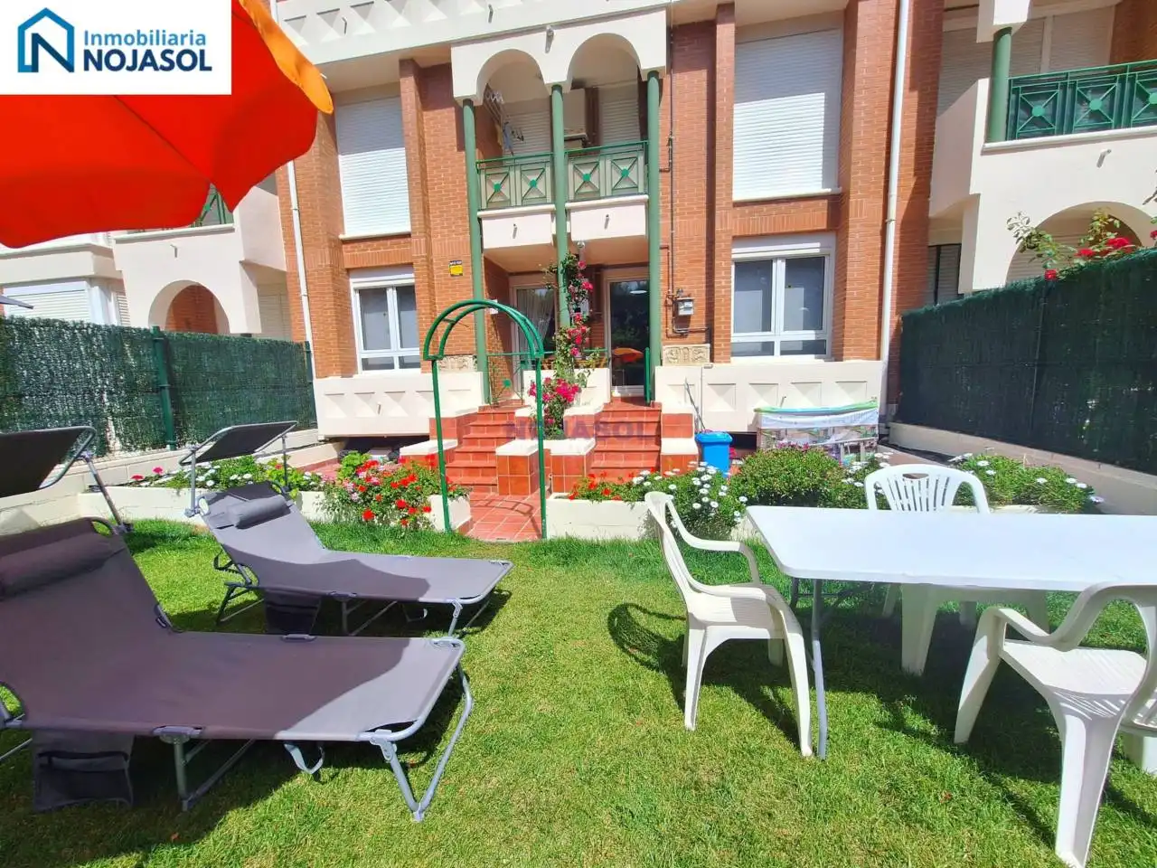 Terrace of Apartments for rent in Noja  with Heating, Private garden and Terrace