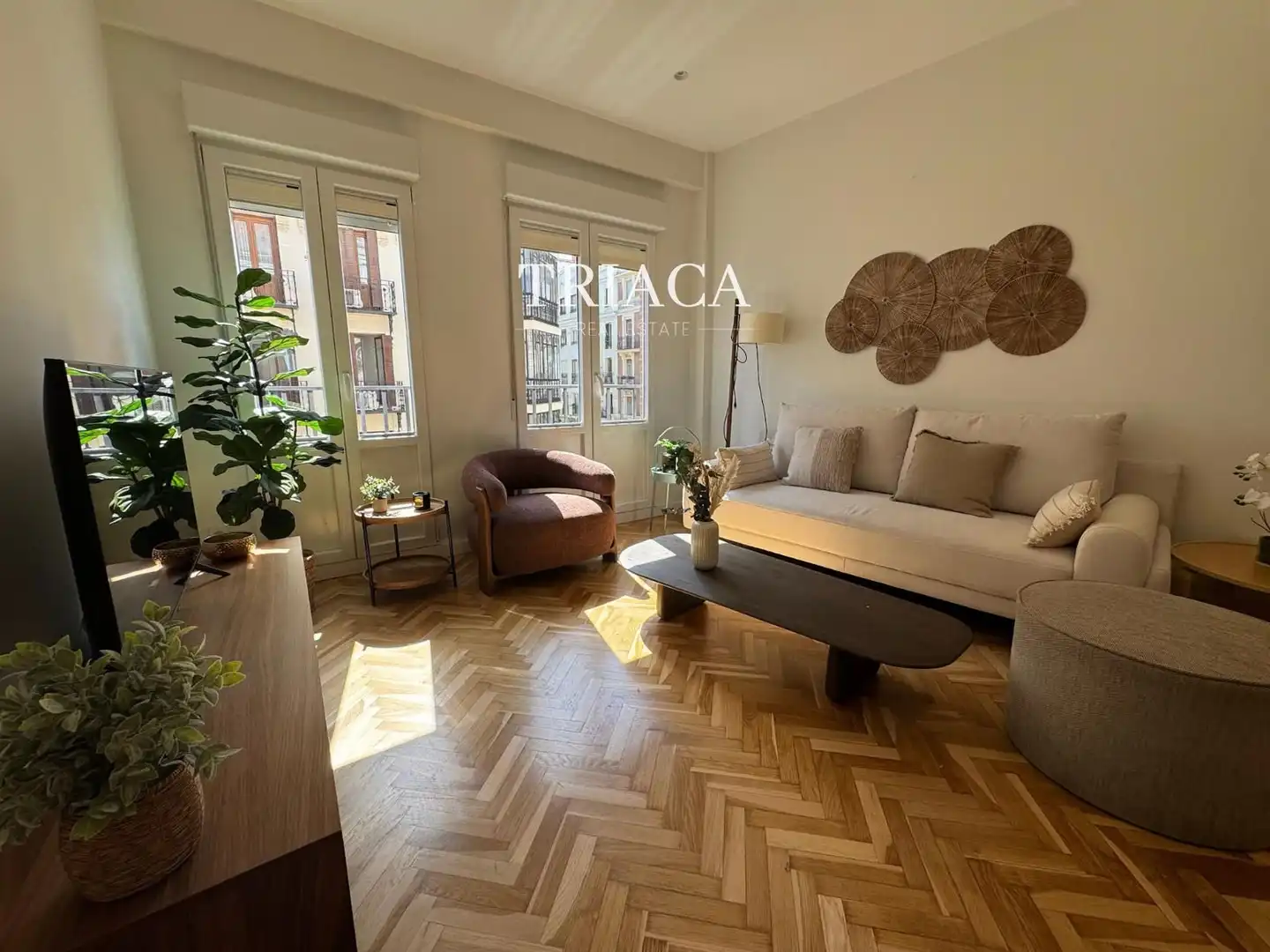 Sala d'estar de Pis de lloguer en Madrid amb Aire condicionat, Calefacció i Terrassa